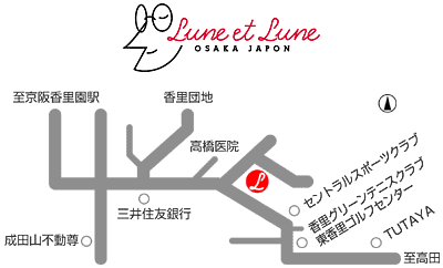ルネェルネ 大阪店地図